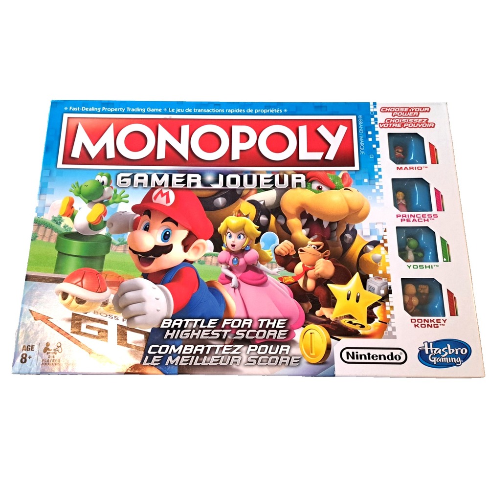 Monopoly Gamer‎ Edition Board Game Nintendo Super Mario NEW SEALED Spanish